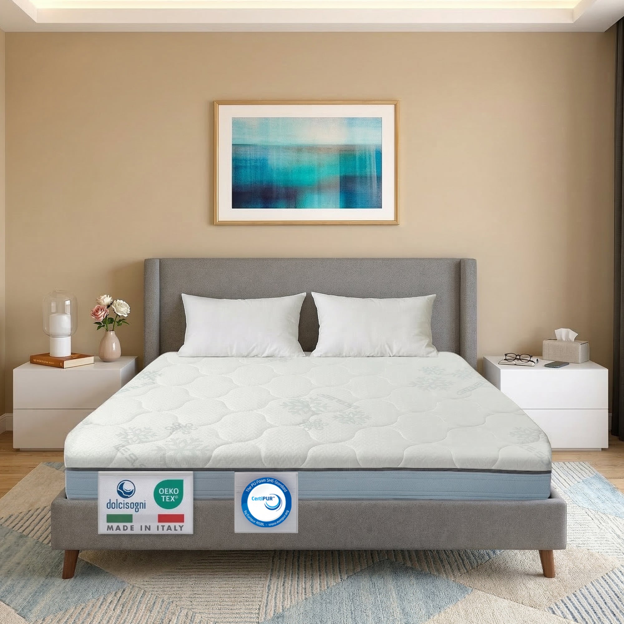 Materasso Memory Foam 140x190 Francese Sfoderabile Season Balance