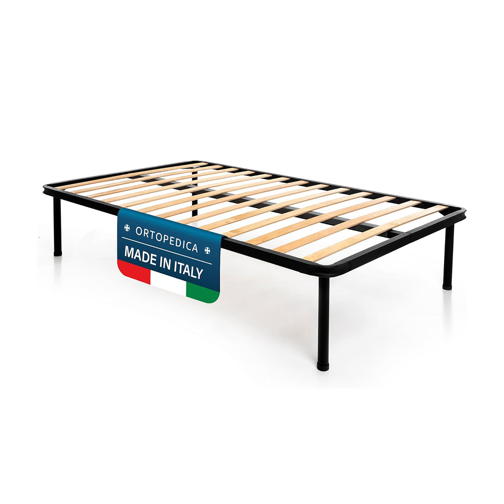 Rete letto alla francese 140x200 con doghe in legno