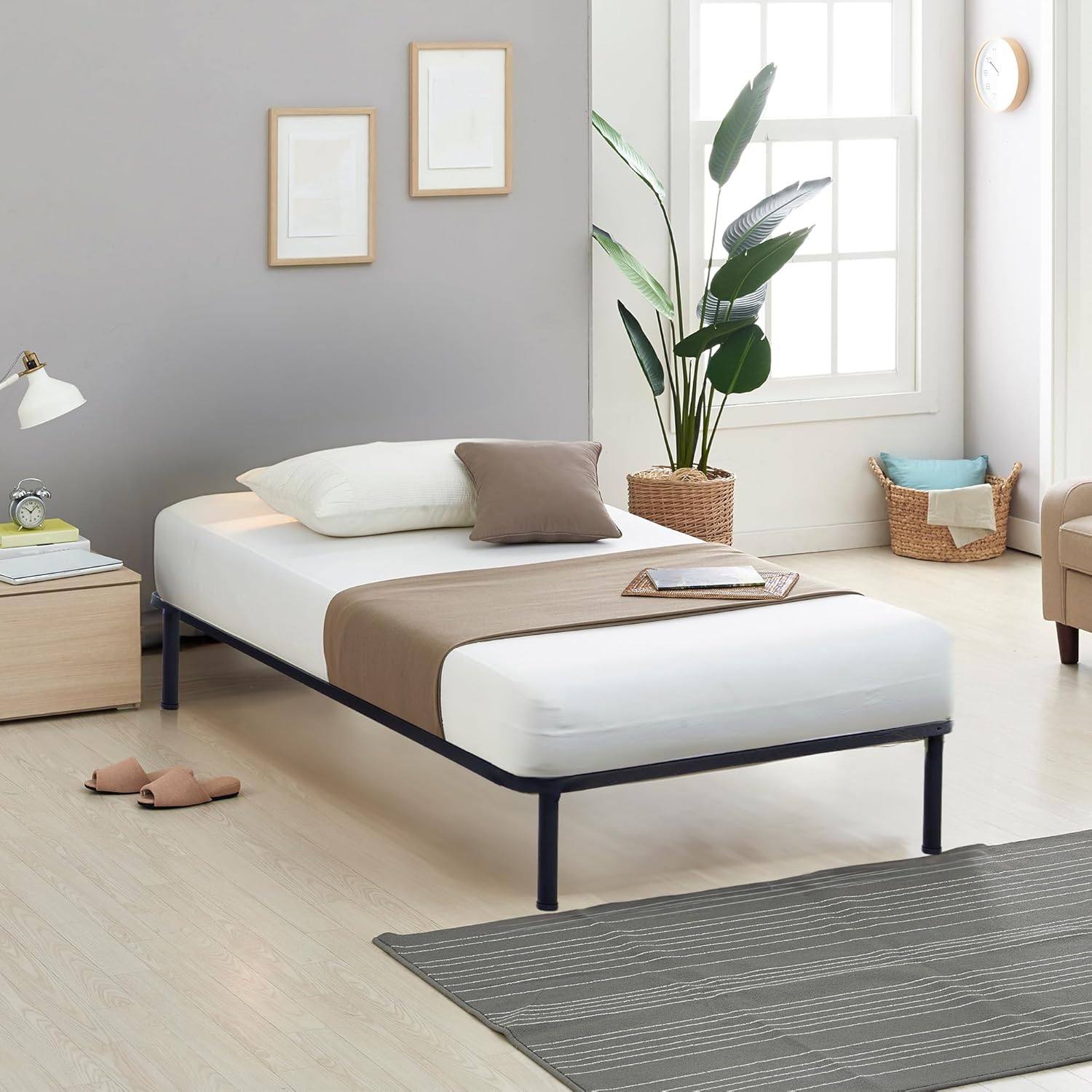 Rete letto singolo 80x190 con doghe in legno