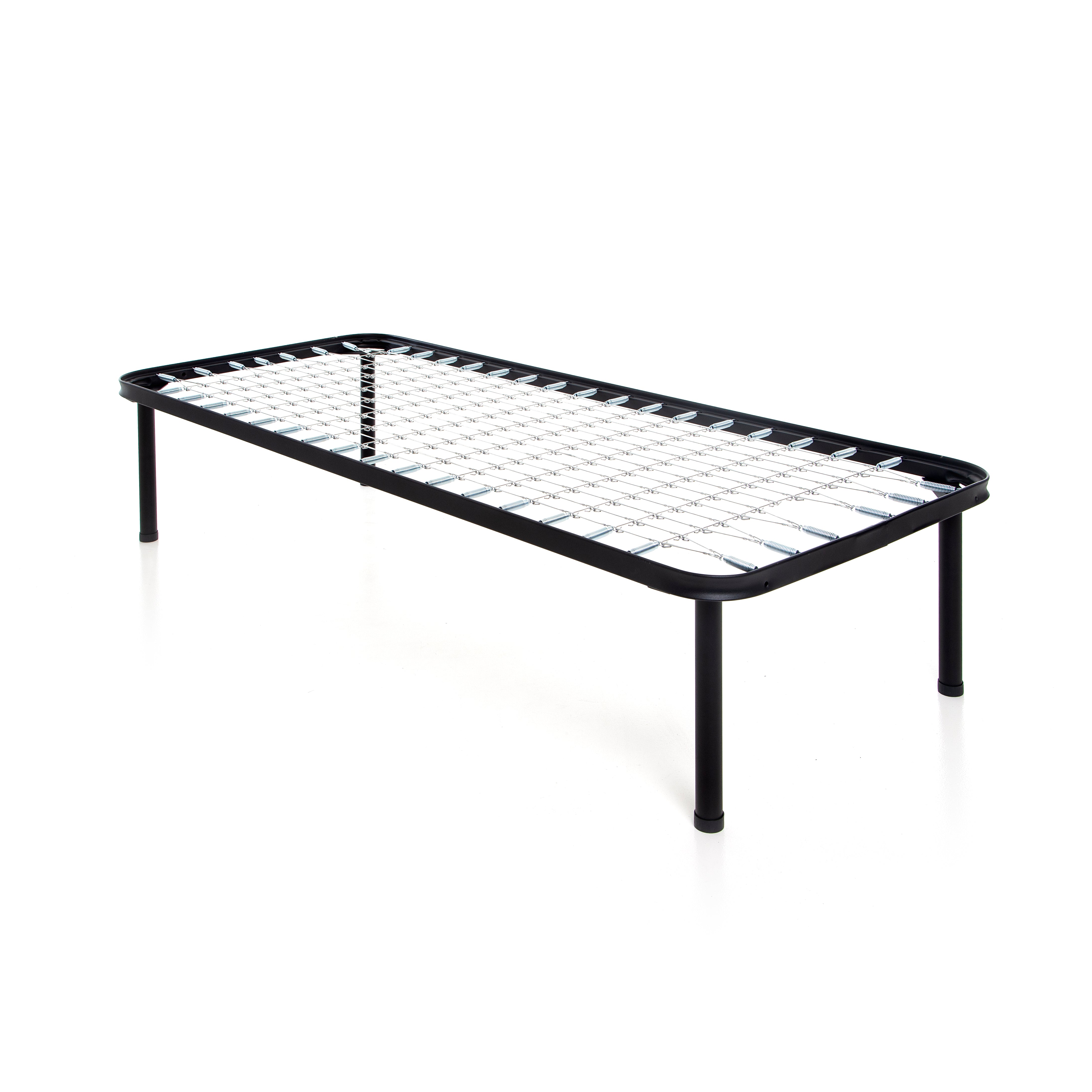 Rete letto singolo 80X190 in maglia in ferro con piastre