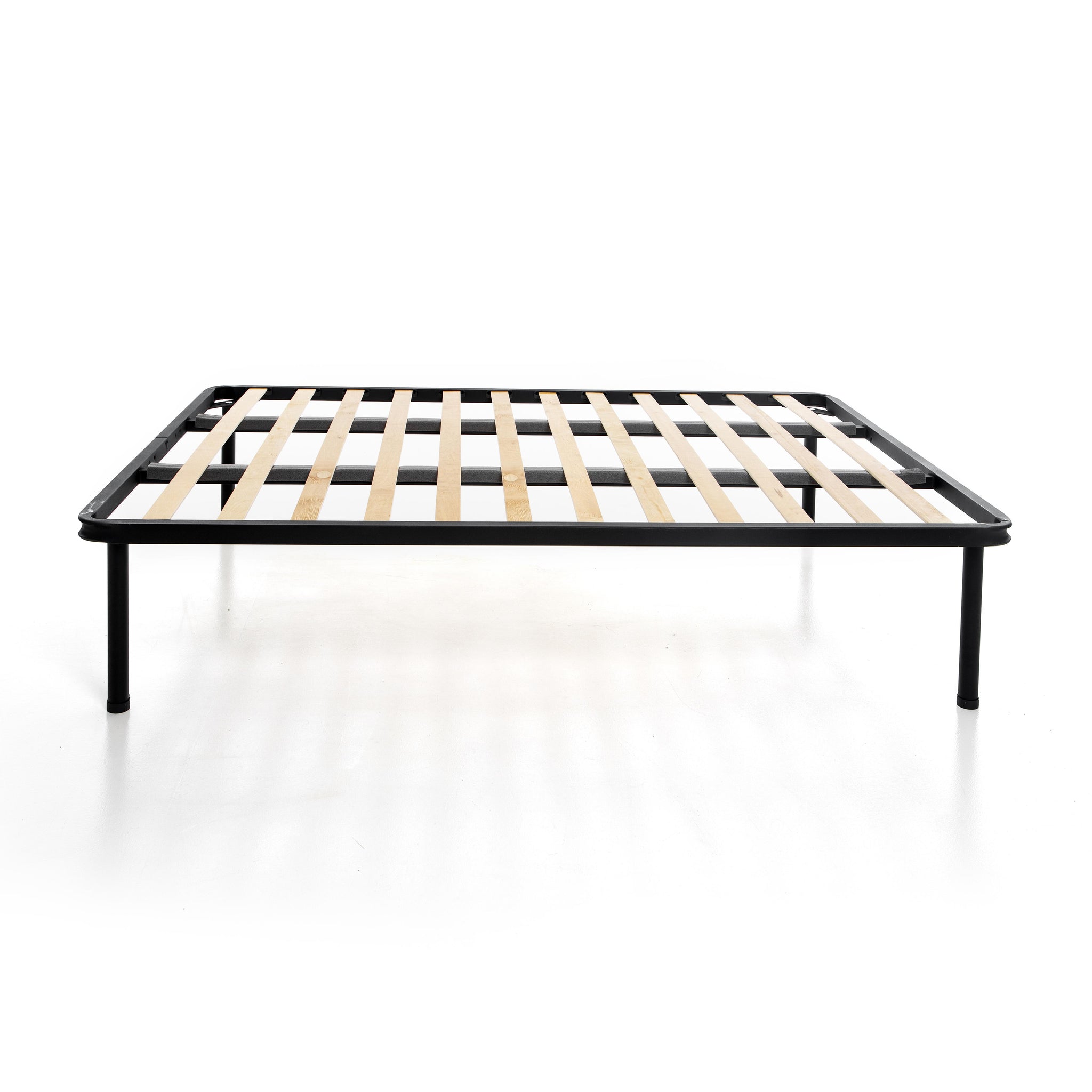 Rete letto alla francese 140x190 con doppio traverso e doghe in legno