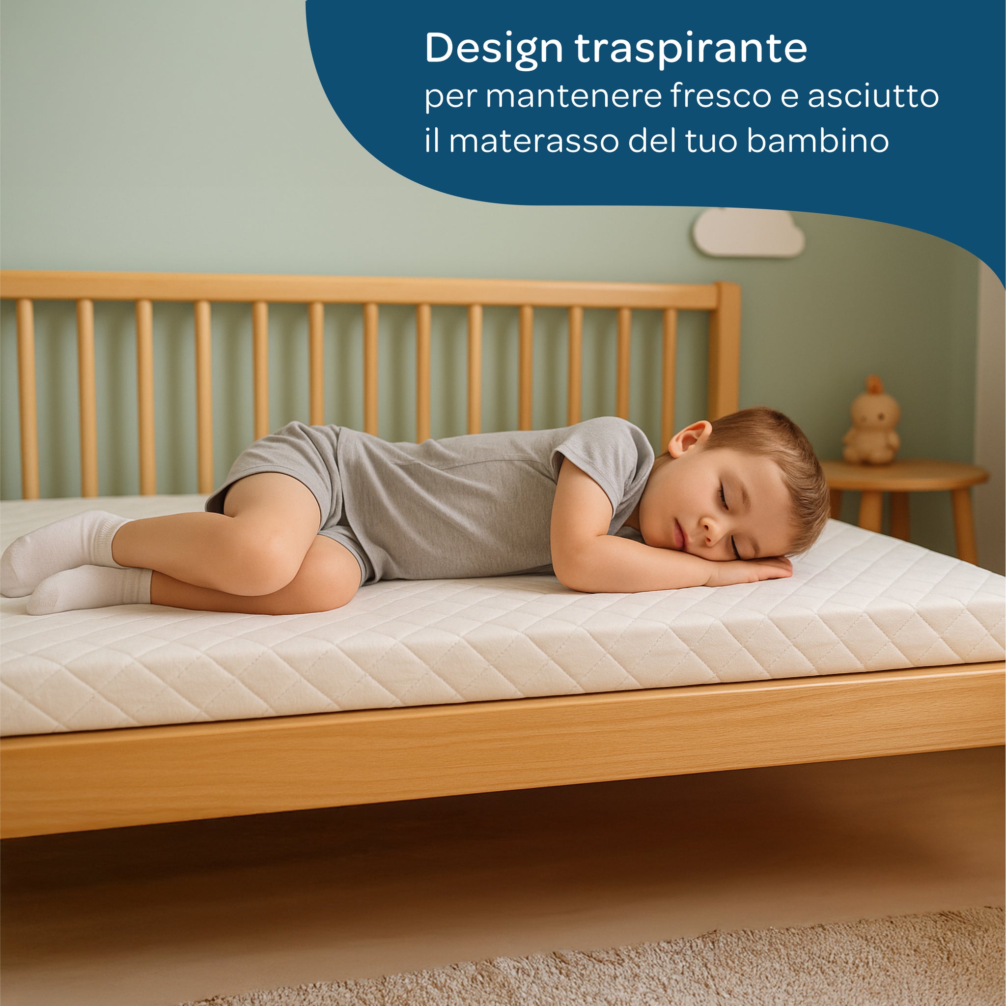 Materasso per bambini 90x200 antiacaro Damasco