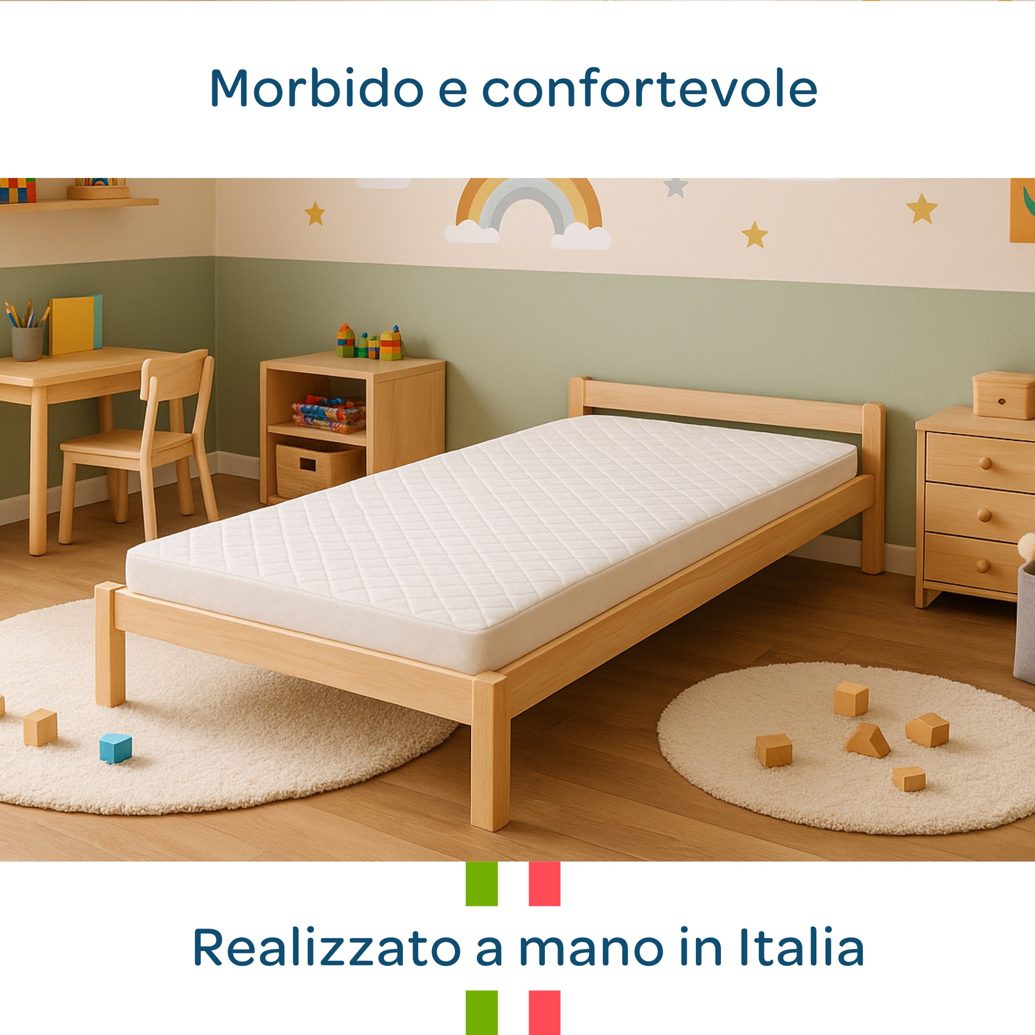Materasso per bambini 90x190 antiacaro Damasco