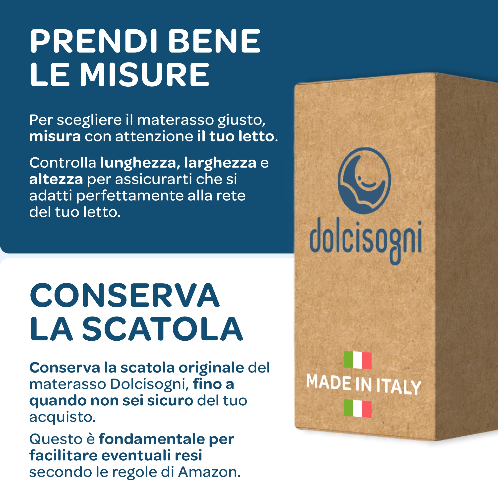 Materasso Memory Foam matrimoniale 160x190 Sfoderabile Season Balance