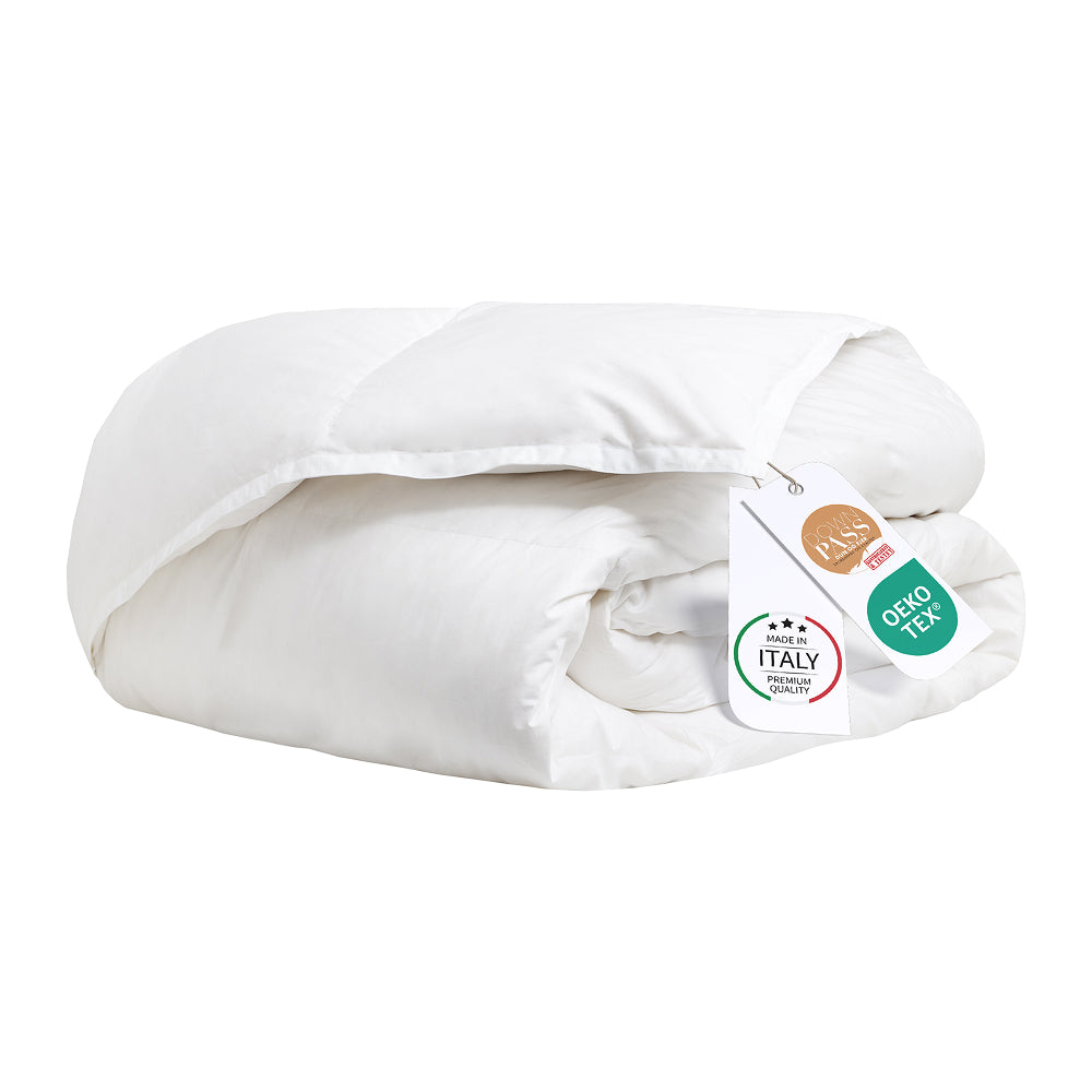 Piumino una piazza e mezza invernale 200x200 in piuma d’oca certificata