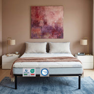 Kit rete letto alla francese con materasso memory foam 140x200 Season Balance