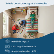 Materasso per bambini e ragazzi 90x200 antiacaro Damasco