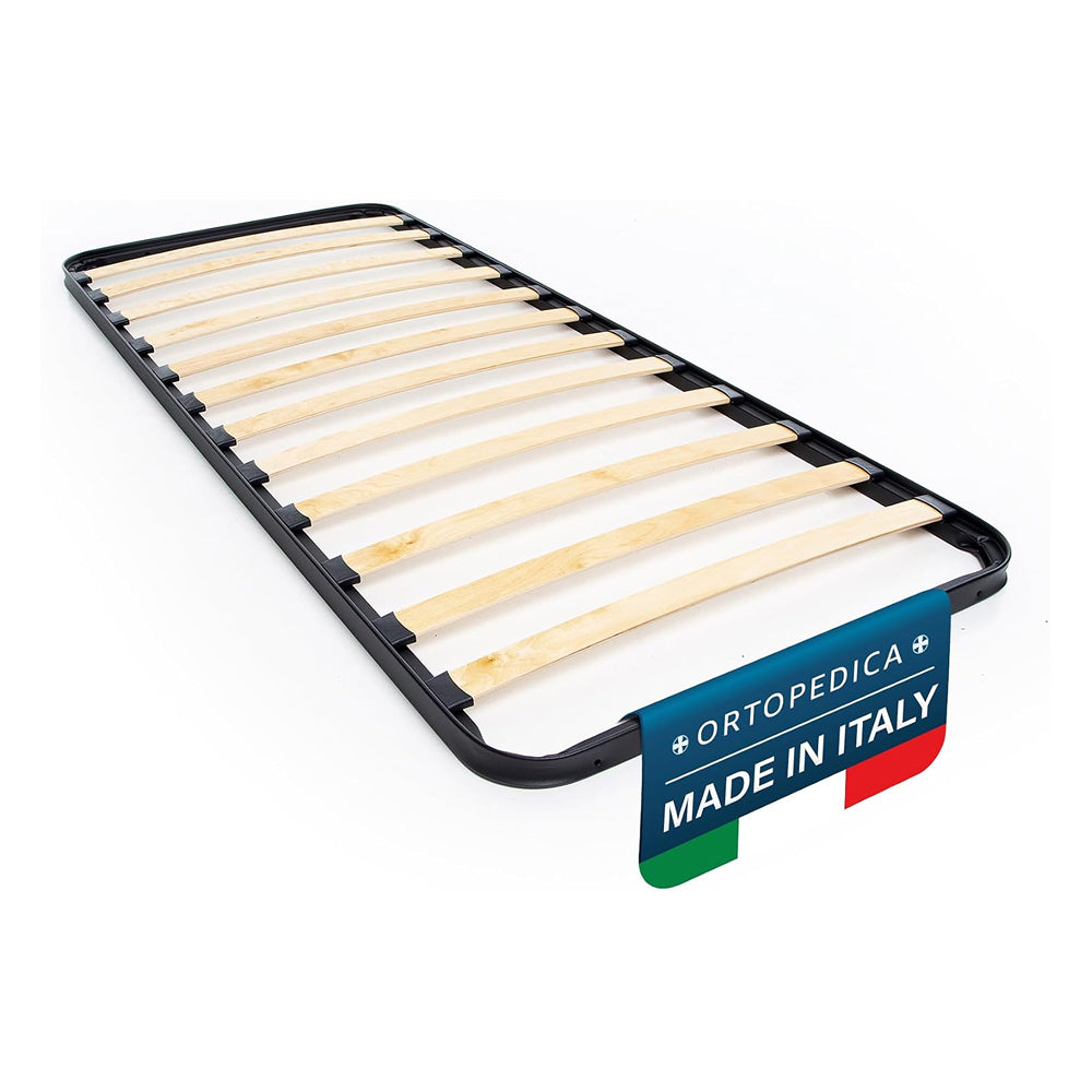 Rete letto singolo 90x190 con doghe in legno