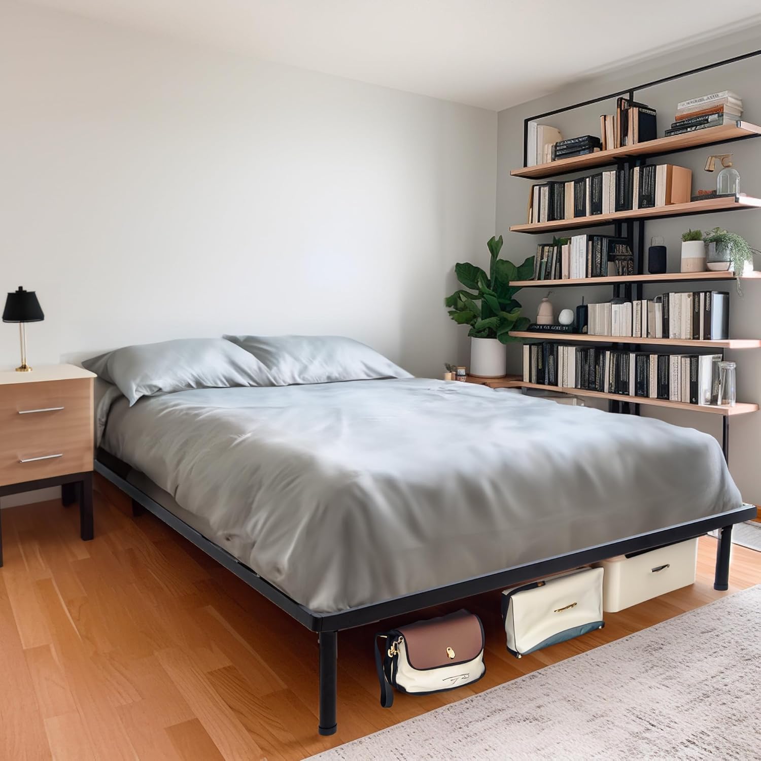 Rete letto matrimoniale 160x190 con doppio traverso e doghe in legno