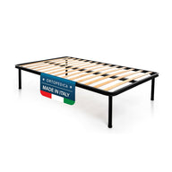 Rete letto a 1 piazza e mezza 120x200 con doghe in legno