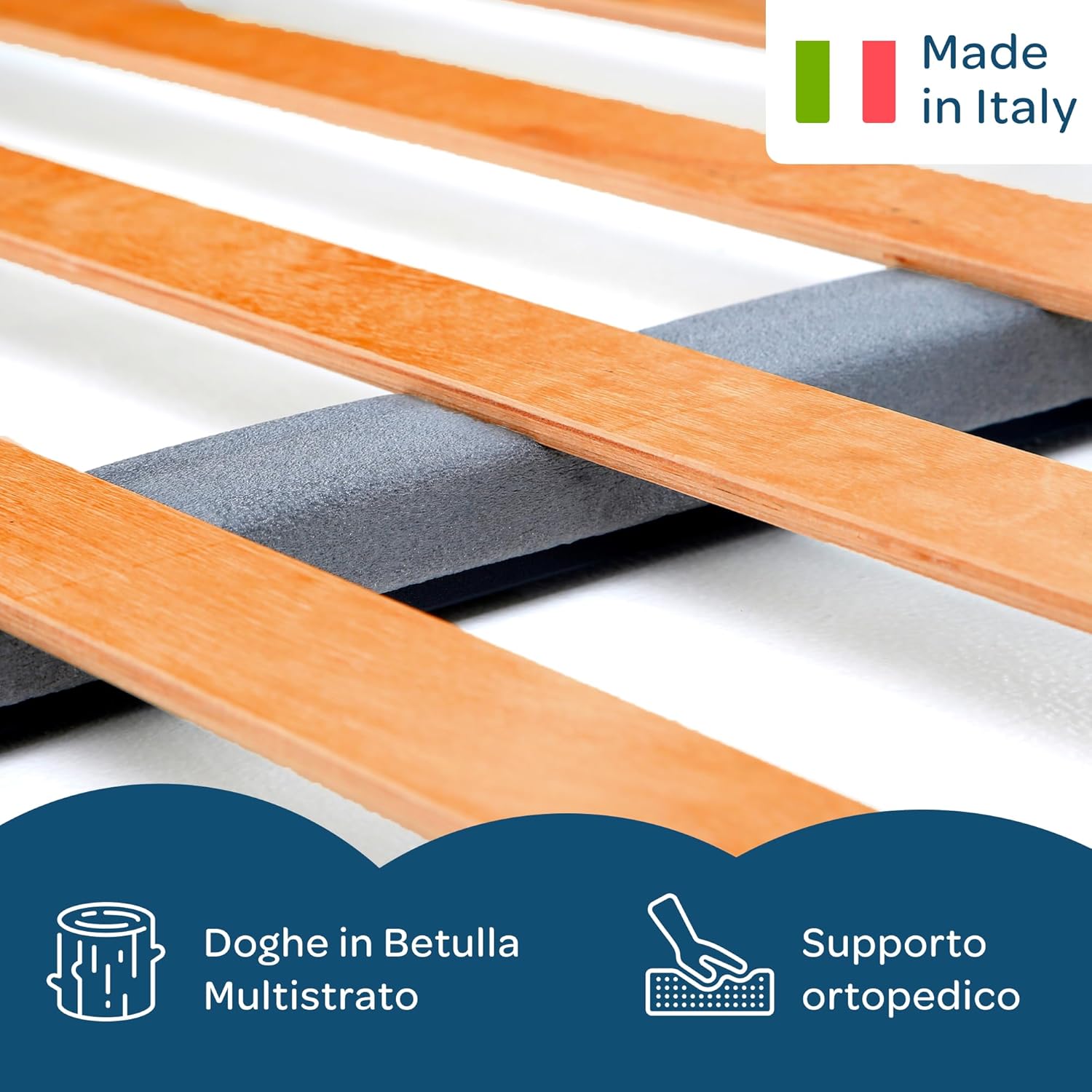 Kit Rete letto singolo con materasso 80x190