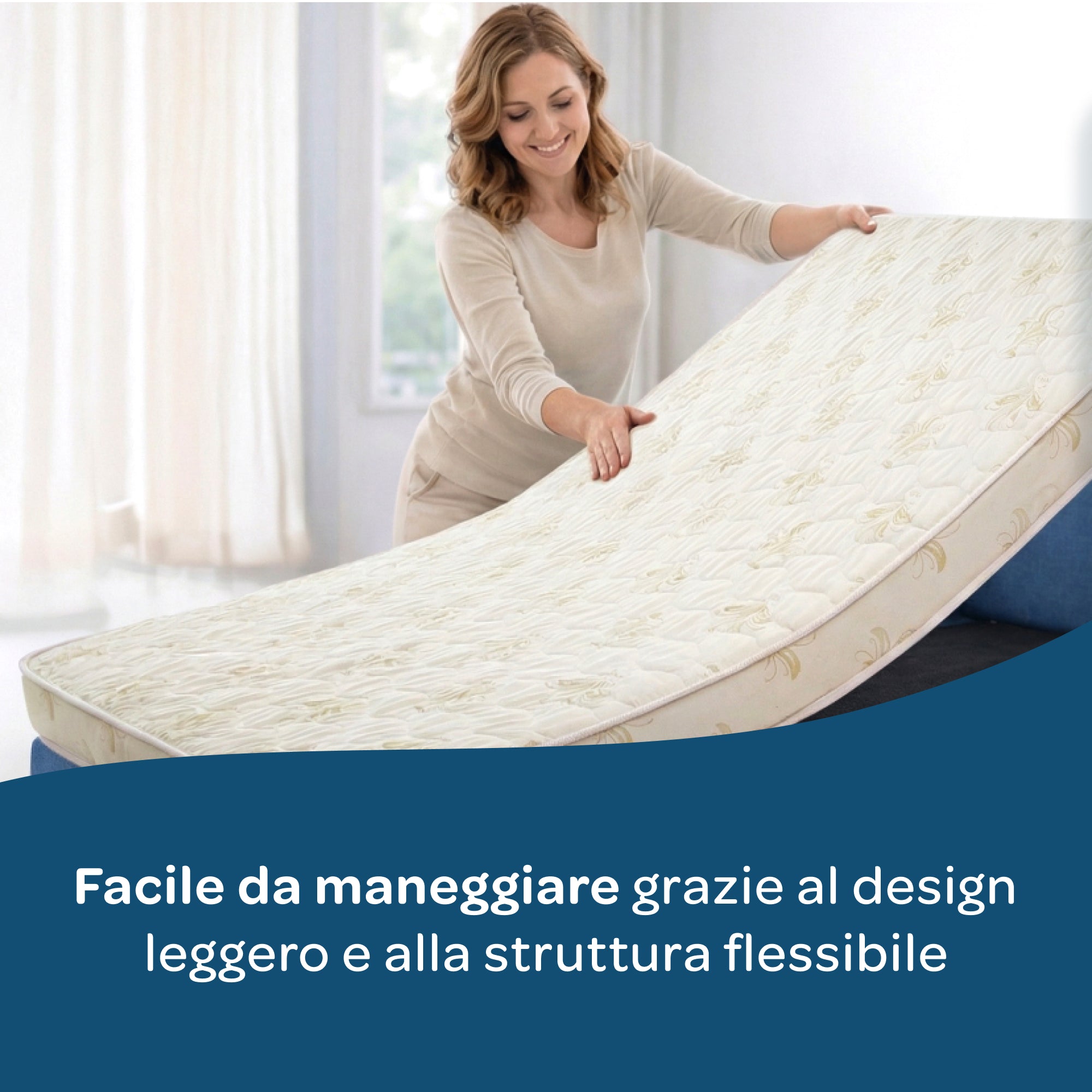 Materasso per divano letto alla francese 140x190 Losanna in waterfoam