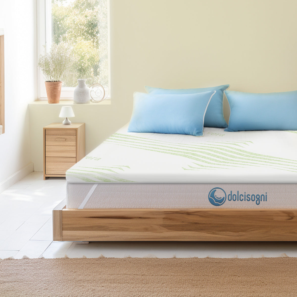 Topper in memory foam per letti singoli e matrimoniali | DolciSogni