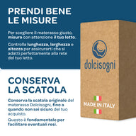 Materasso Memory Foam 140x190 matrimoniale Sfoderabile Season Balance