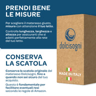 Materasso Memory Foam matrimoniale 160x190 Sfoderabile Season Balance