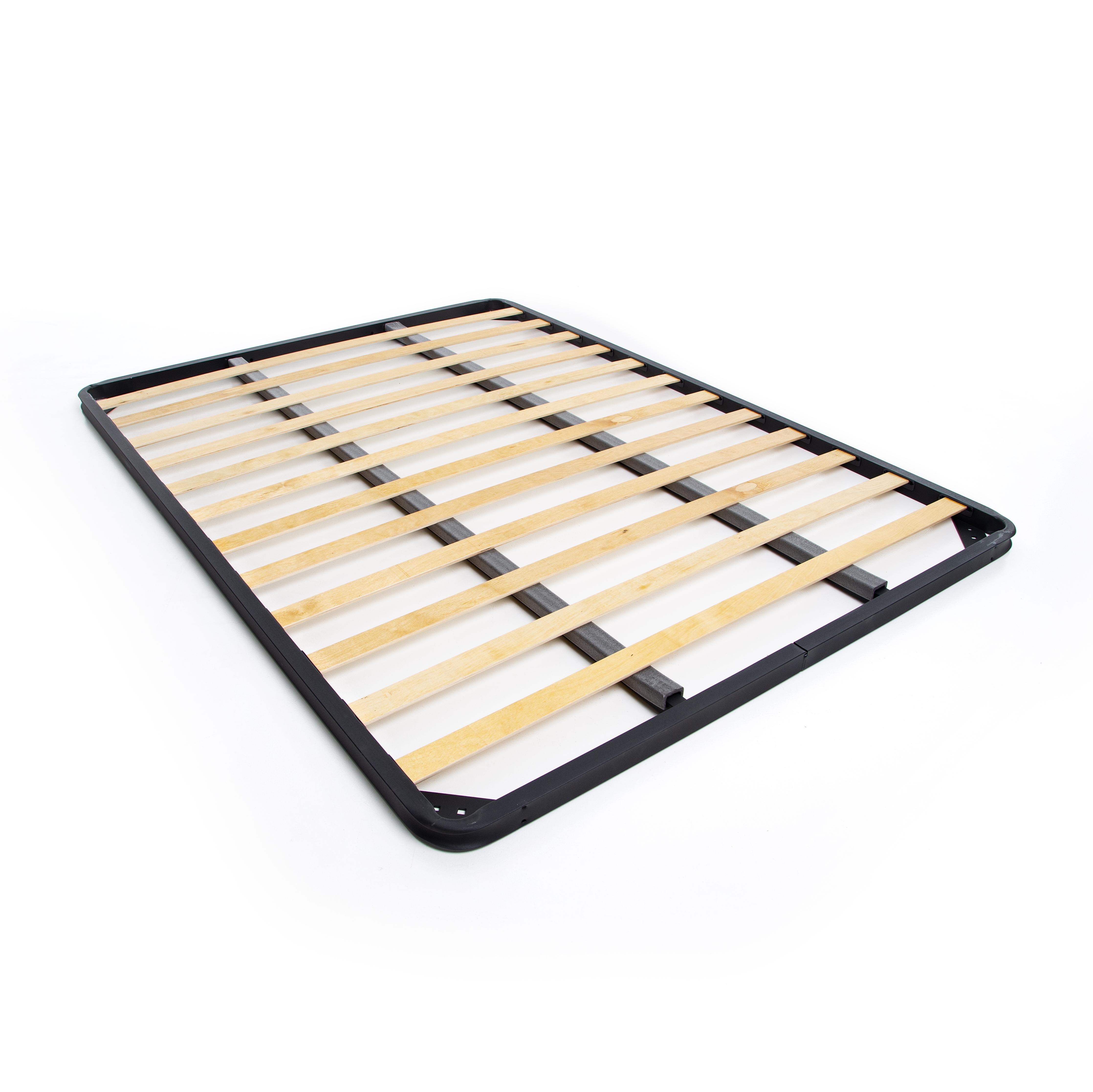 Rete letto alla francese 140x190 con doppio traverso e doghe in legno